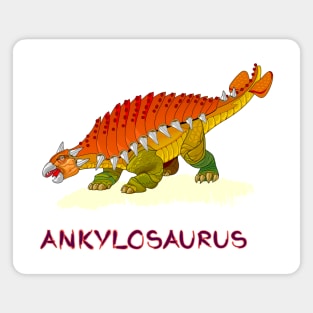 Illustration of ankylosaurus Magnet